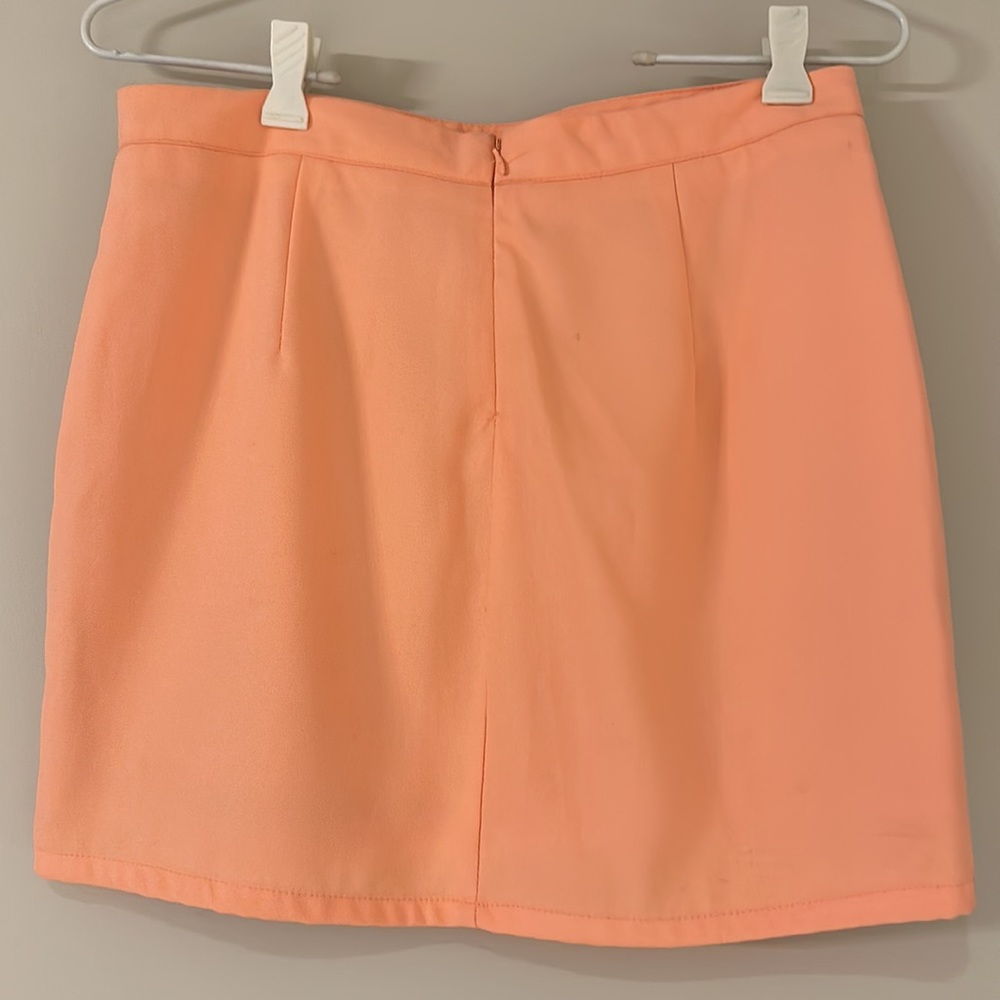 Pink Patterned Mini Skirt - Picture 2 of 3
